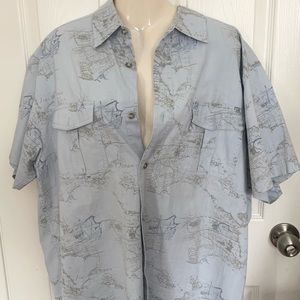 Vintage Route 66 Atlas Button Down